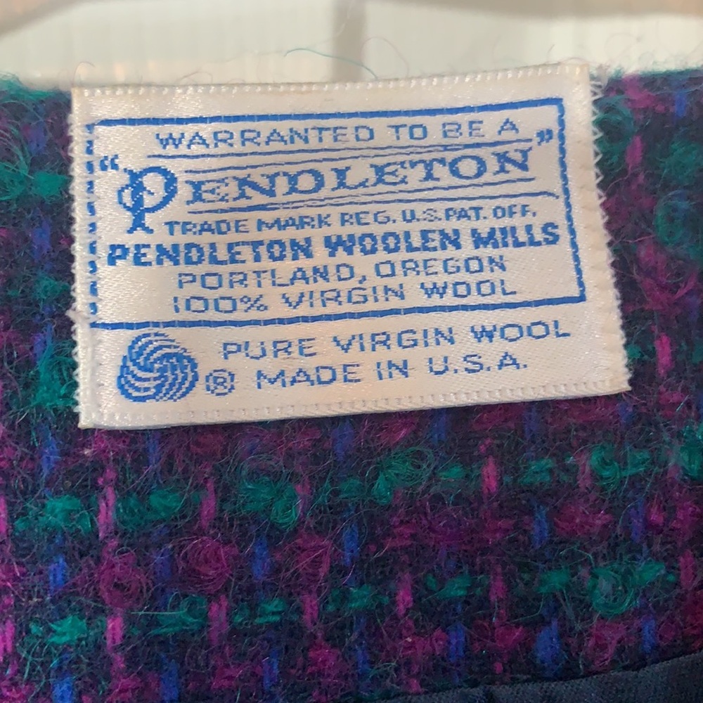 Beautiful Multicolored 100% Wool Pendleton Blazer - image 2